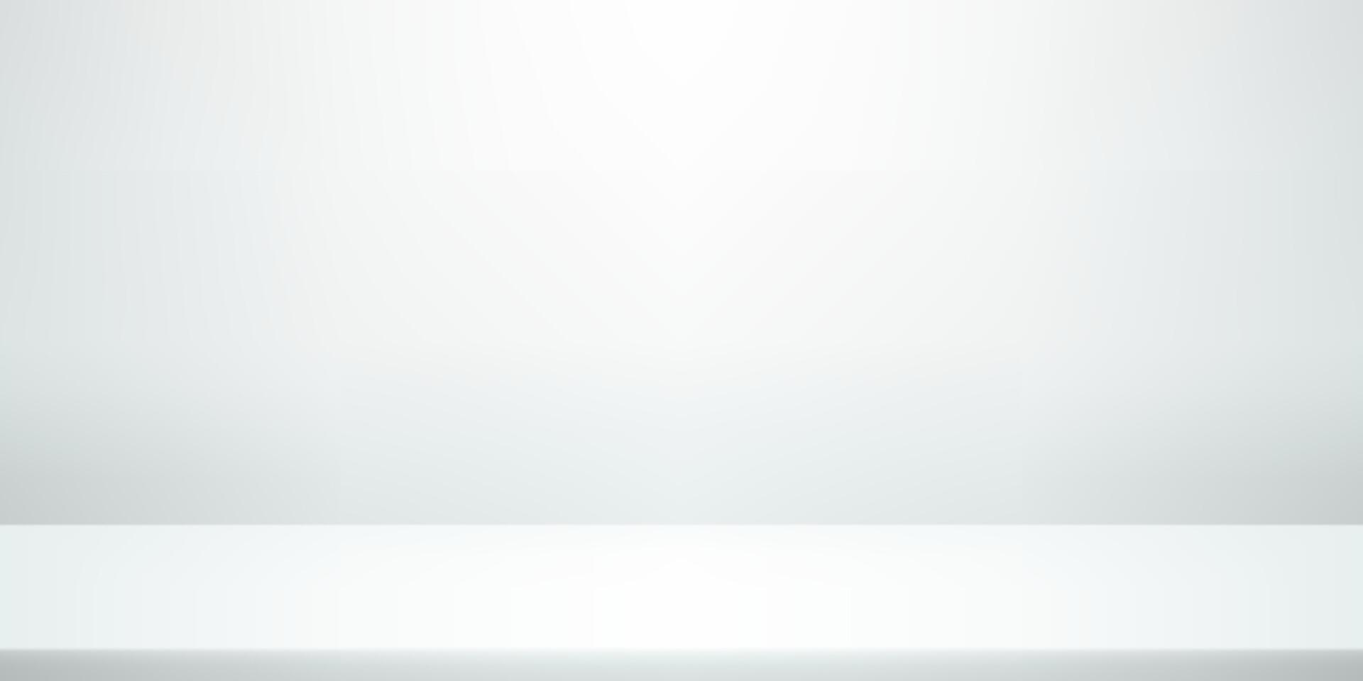 Empty White studio room wall background. Clean design for displaying product. Use for product display presentation, cosmetic display mockup, showcase, media banner, etc. illustration. vector