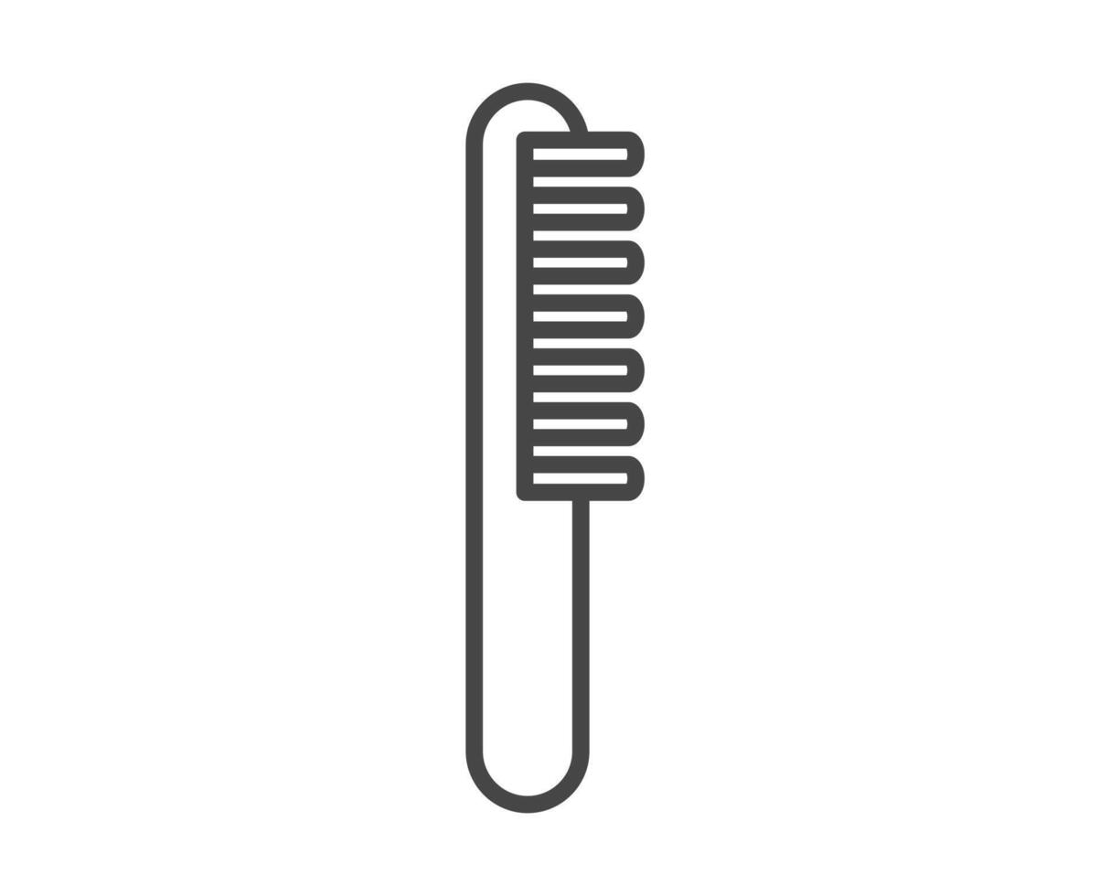 graphic icons of beauty in the form of combs for massage or darsonval procedures. vector