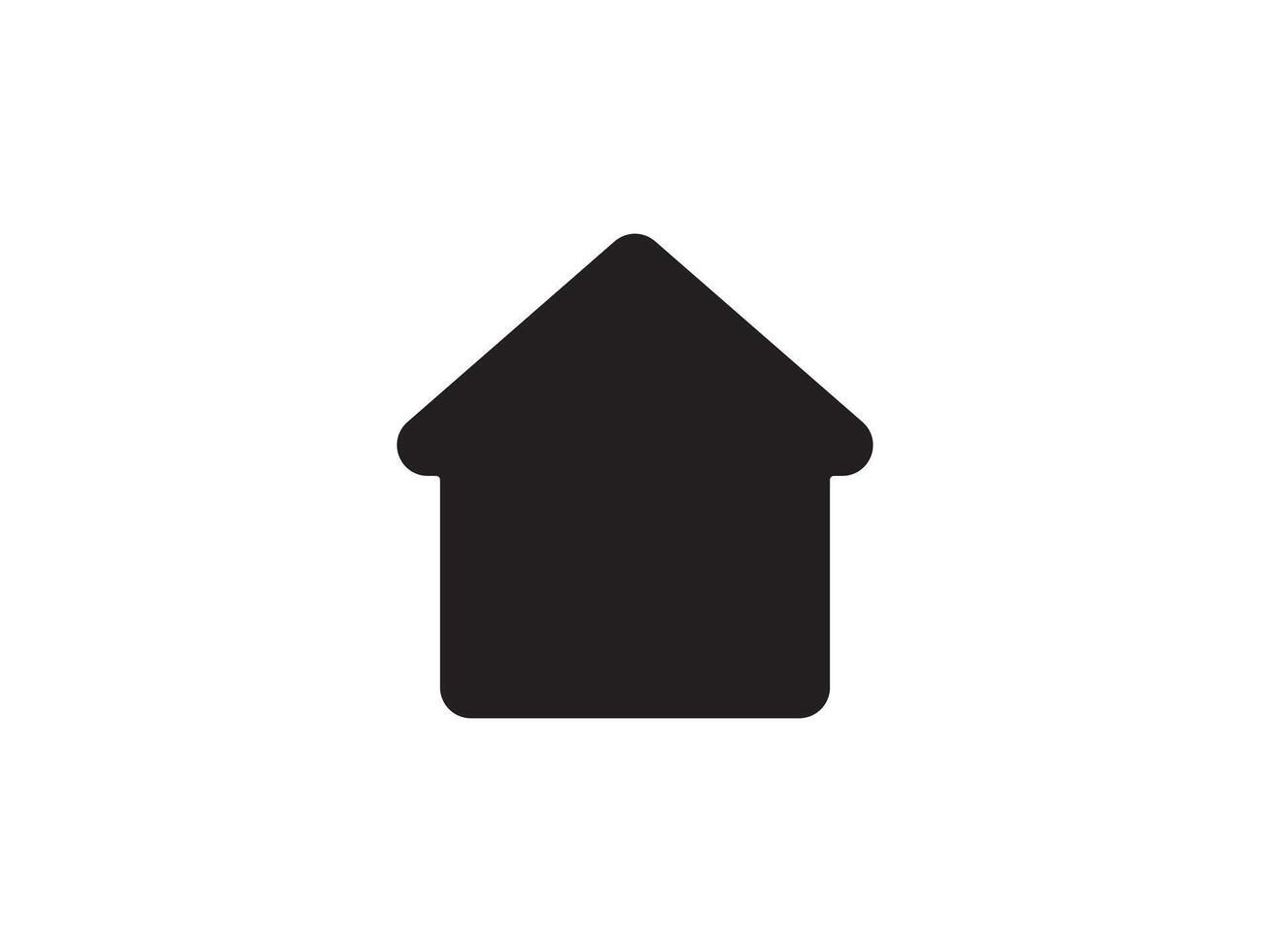 Icon a house representation, isolated against a clean background. This simple symbol evokes a sense of warmth and security, embodying the concept of home. vector