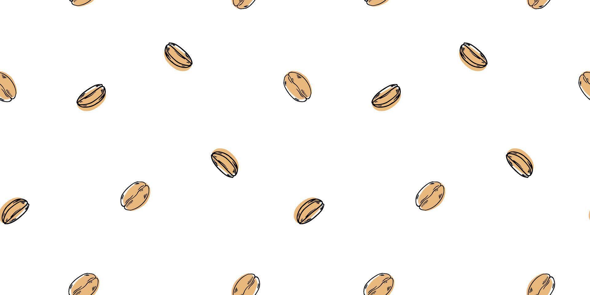 Coffee linear design. Abstract graphic cup, pot, grain. contour golden pattern on black background. Art background for cafe shop vector