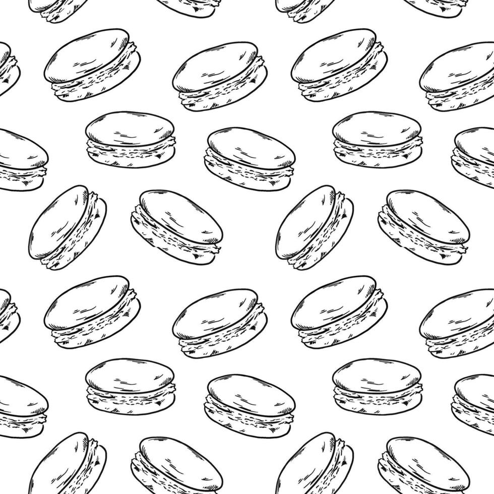 Line beige macaroons pattern seamless, fextile, fabric, wrapping paper, wallpaper, cafe vector