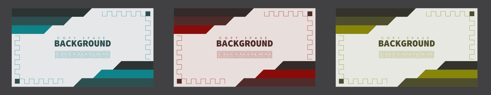 Geometric Background Copy Space Template vector