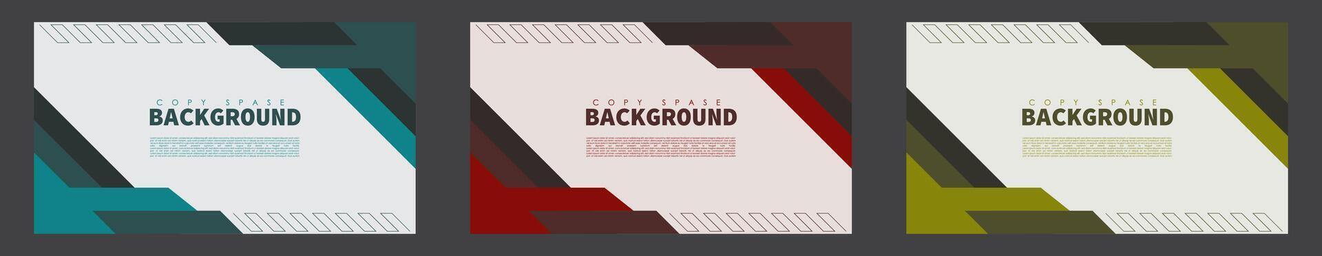 Geometric Background Copy Space Template vector