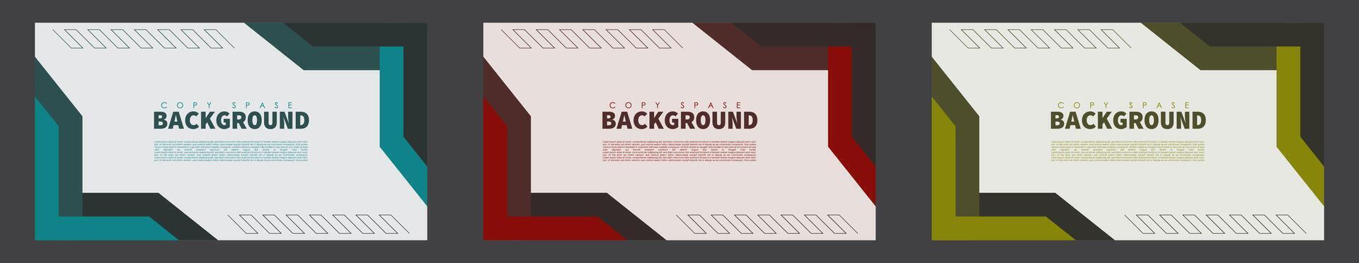 Geometric Background Copy Space Template vector