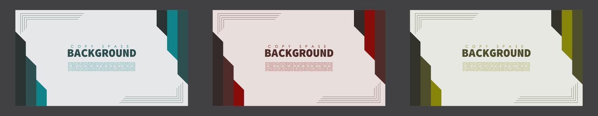 Geometric Background Copy Space Template vector