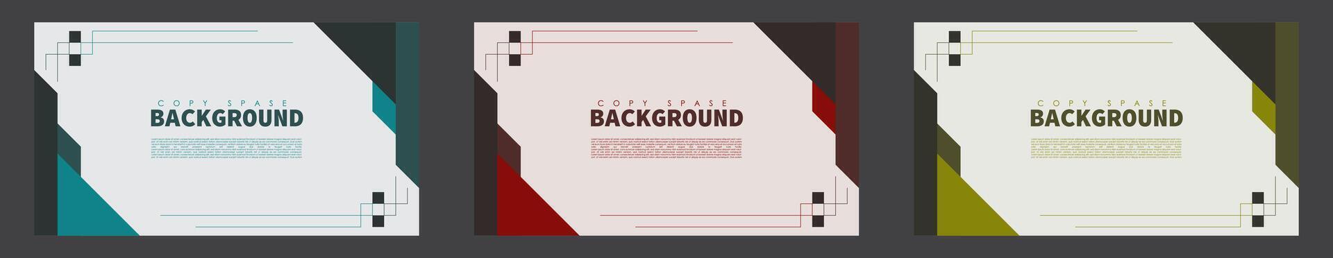 Geometric Background Copy Space Template vector