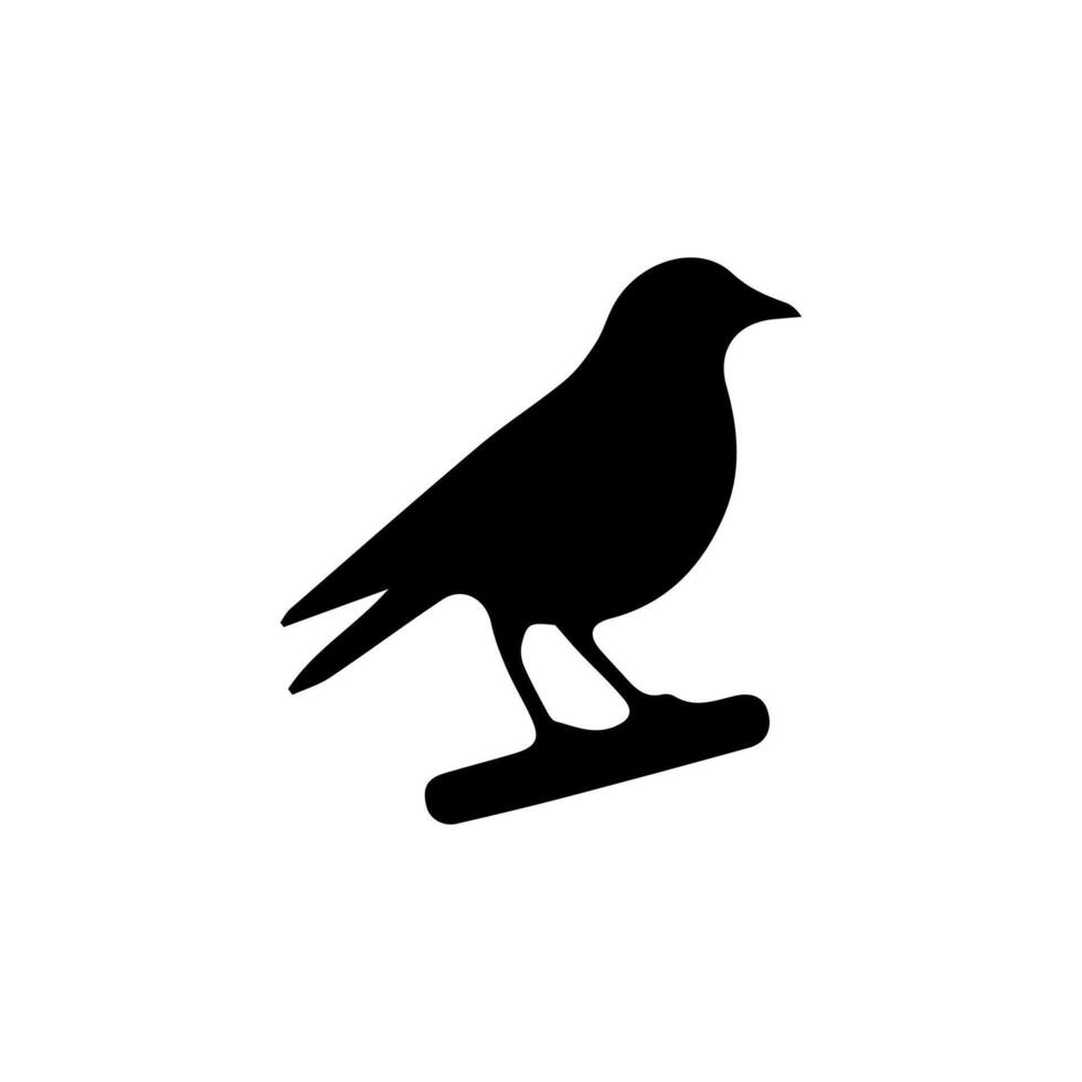bird icon. animal sign tattoo design. vector