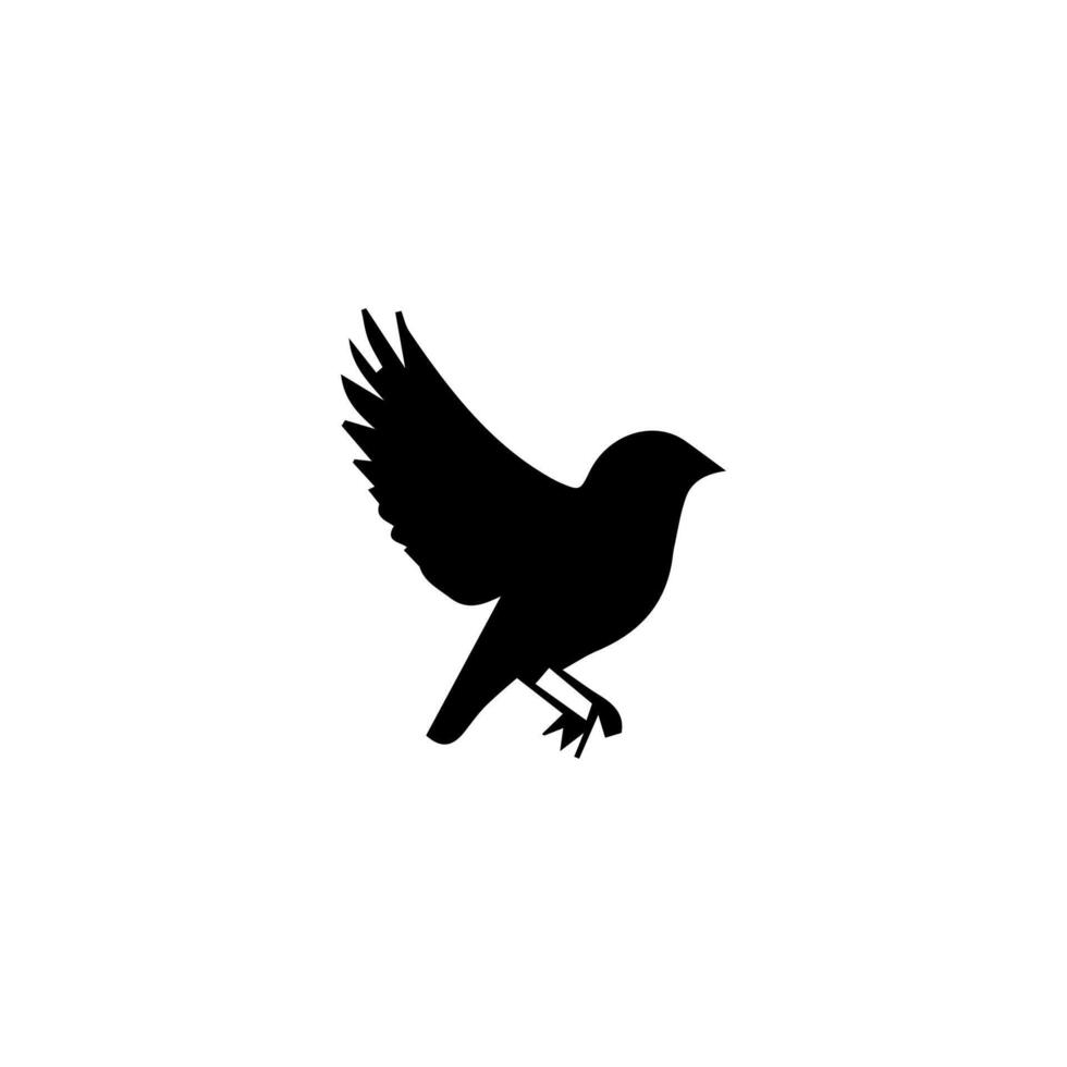 bird icon. animal sign tattoo design. vector