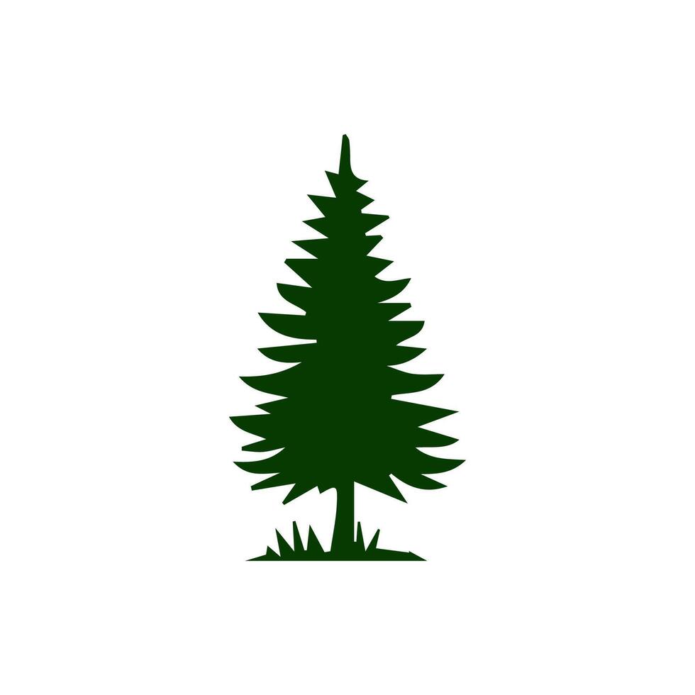 silhouette tree line drawing, graphics tree elements outline symbol for architecture and landscape design drawing. vector
