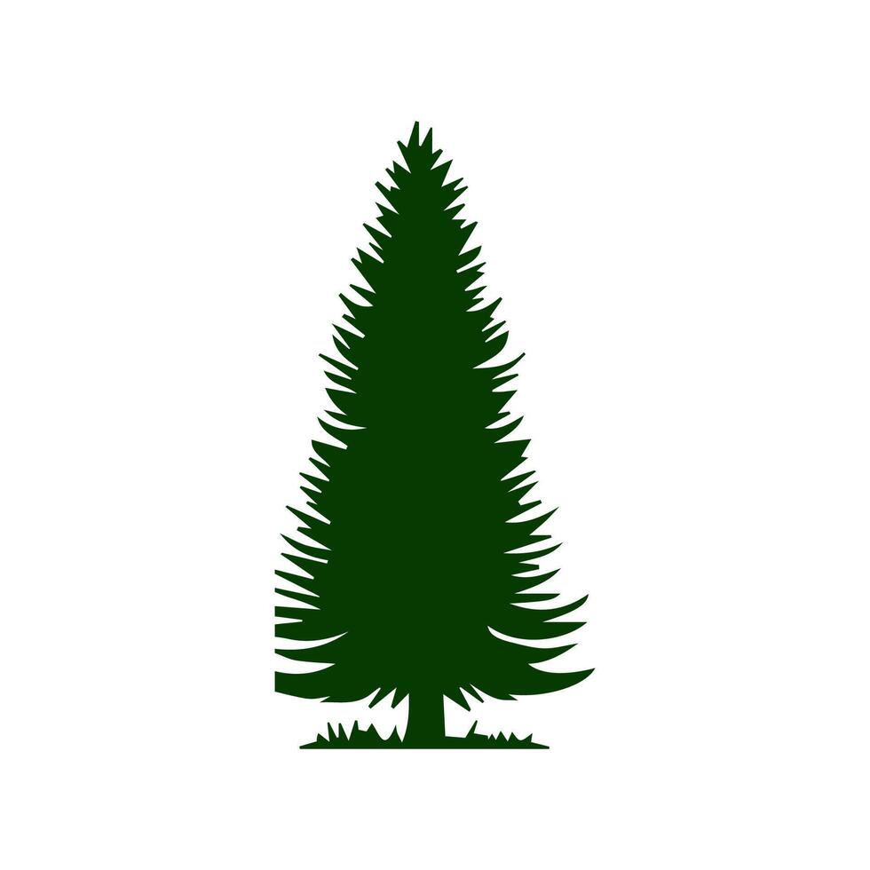 silhouette tree line drawing, graphics tree elements outline symbol for architecture and landscape design drawing. vector