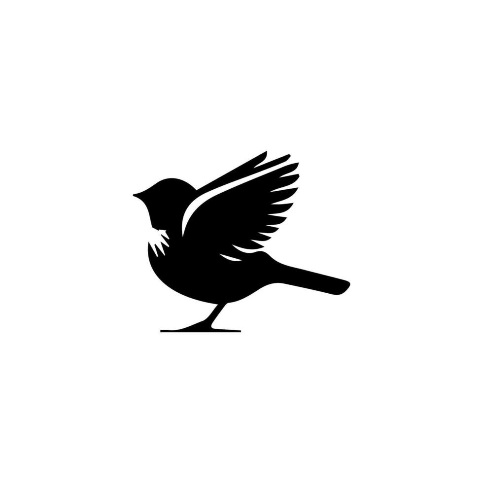bird icon. animal sign tattoo design. vector