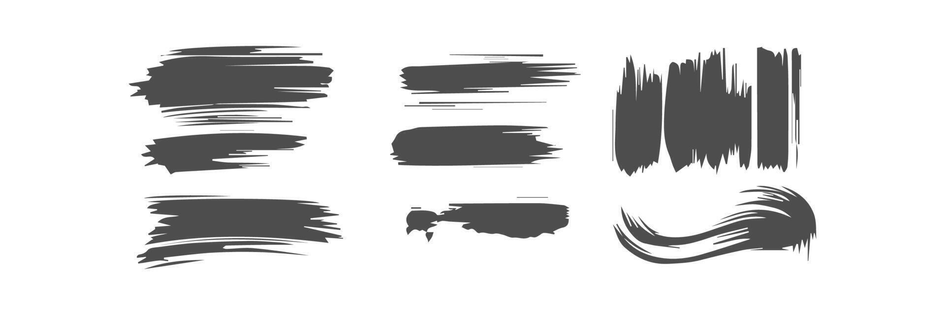 Paint brush stroke, ink splatter and artistic design elements. Dirty watercolor texture, box, frame, grunge background, splash or creative shape for social media. Abstract drawing. vector