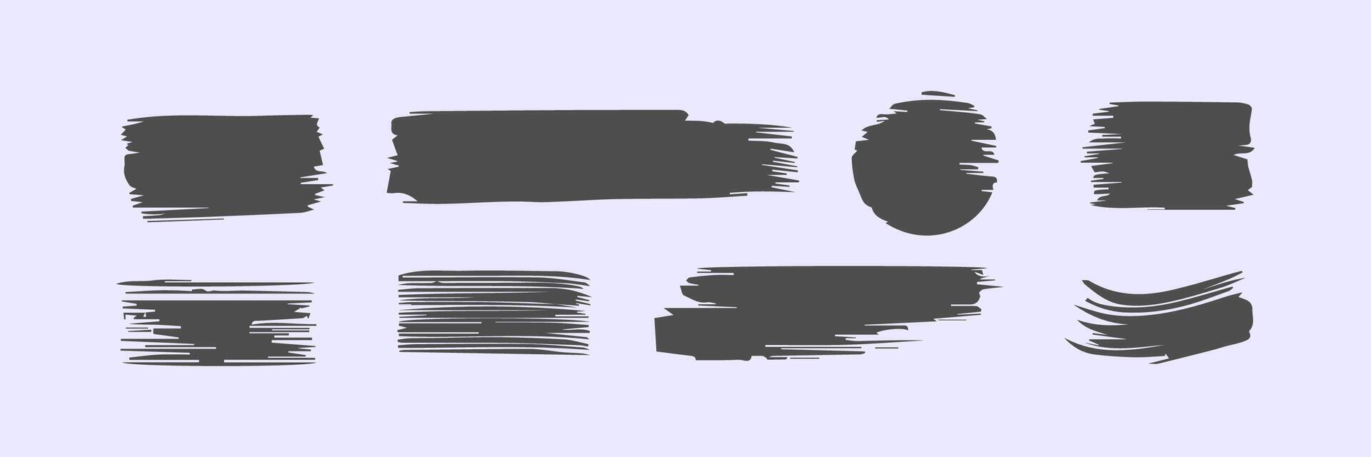 Paint brush stroke, ink splatter and artistic design elements. Dirty watercolor texture, box, frame, grunge background, splash or creative shape for social media. Abstract drawing. vector