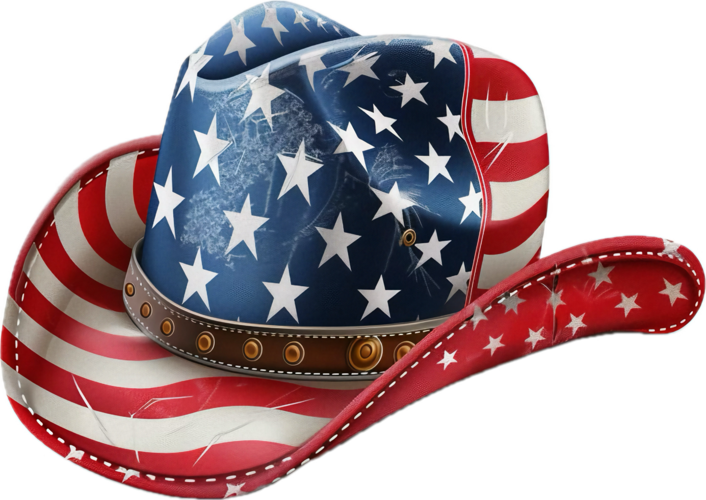 American flag themed cowboy hat. png