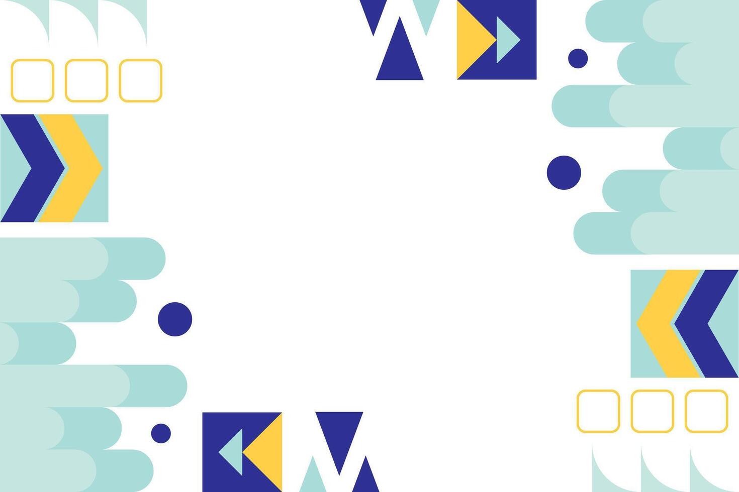 Flat Geometric Abstract Element Background Template vector