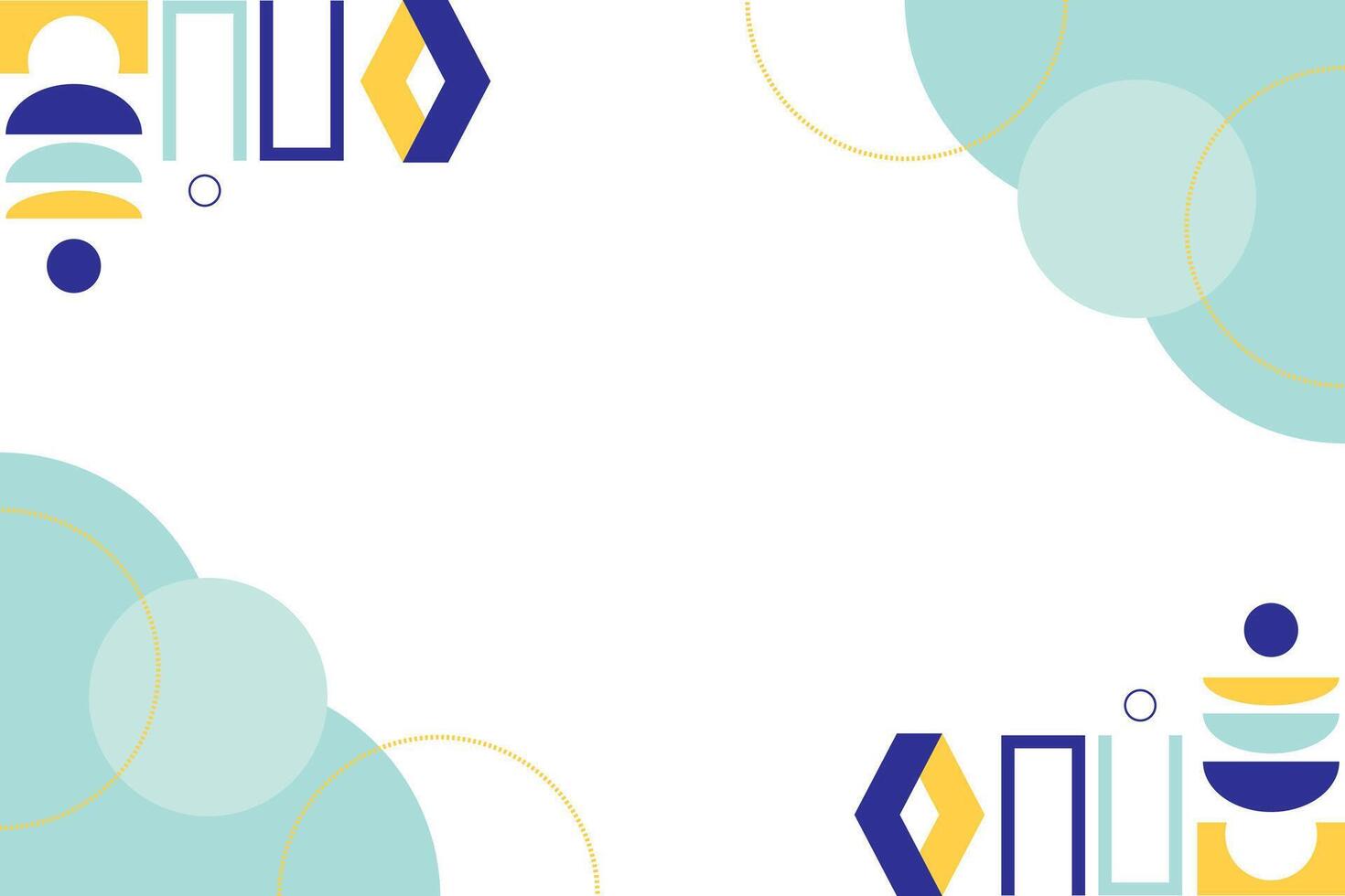 Flat Geometric Abstract Element Background Template vector