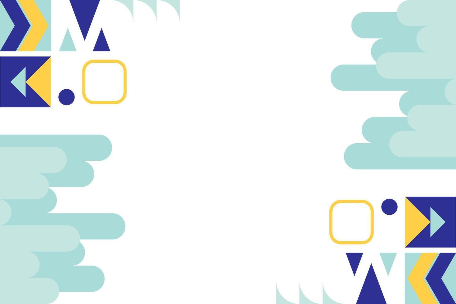 Flat Geometric Abstract Element Background Template vector