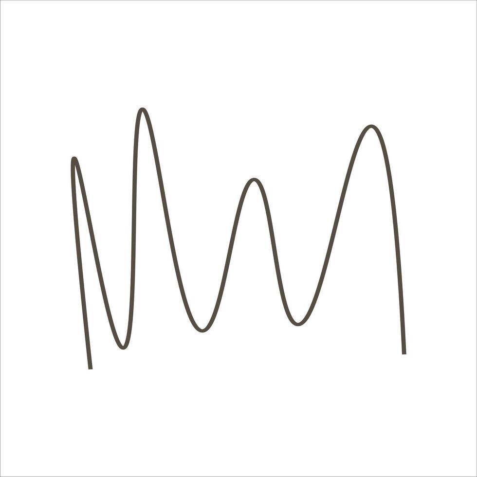 Abstract leaf hand drawn element vector