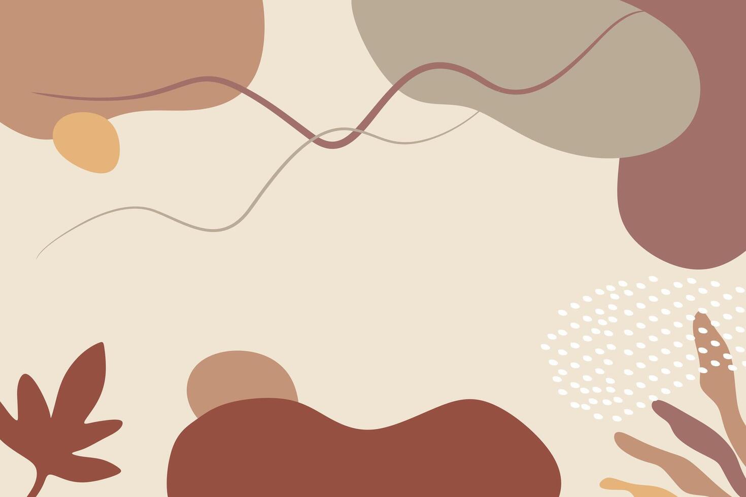 Hand Drawn Soft Earth Tones Background vector