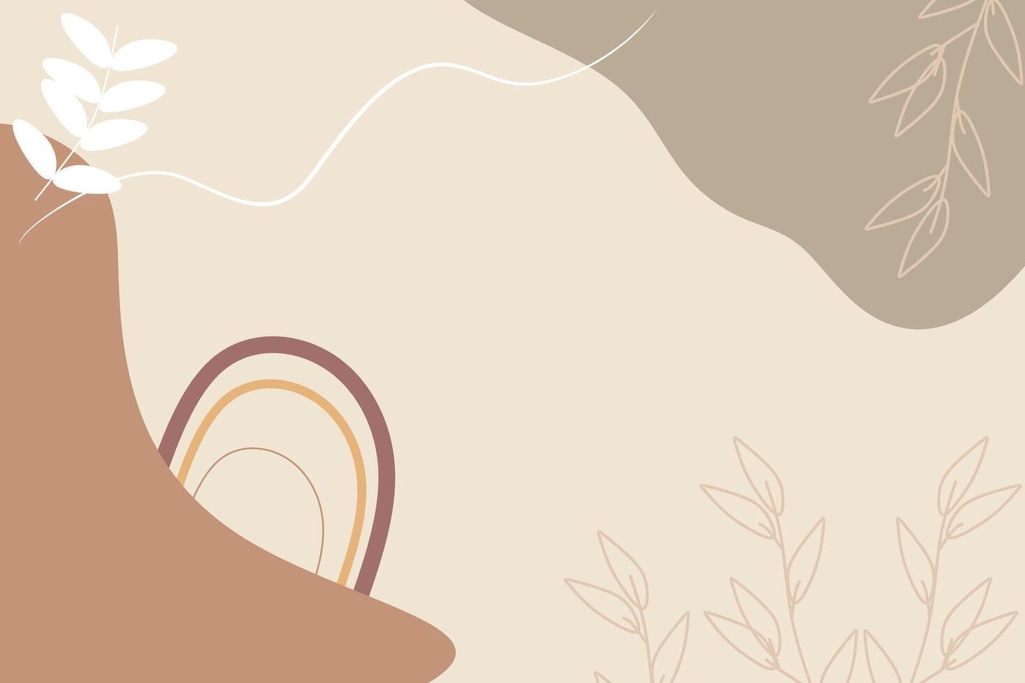 Hand Drawn Soft Earth Tones Background vector