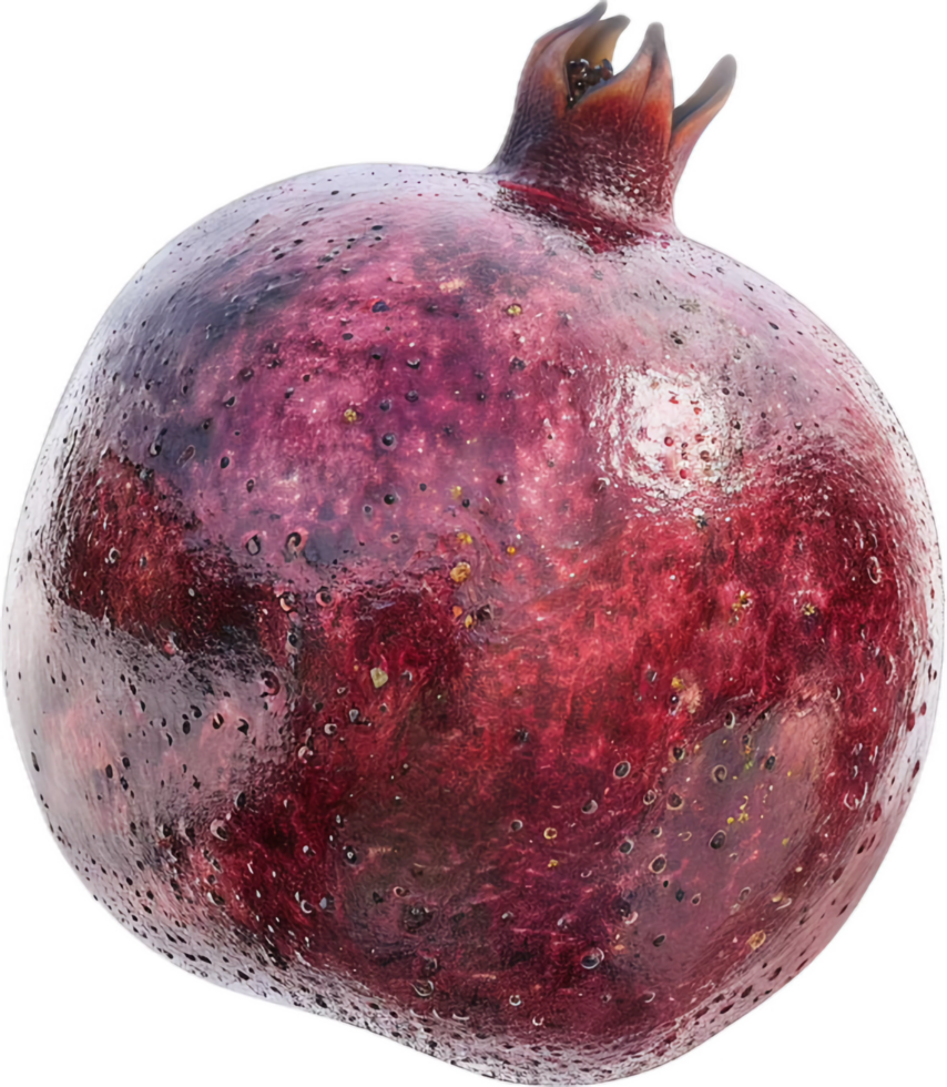 Ripe pomegranate close-up. png