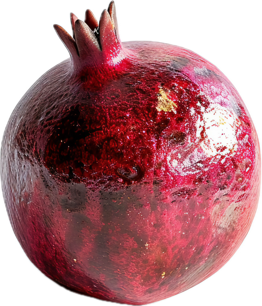 Ripe pomegranate close-up. png