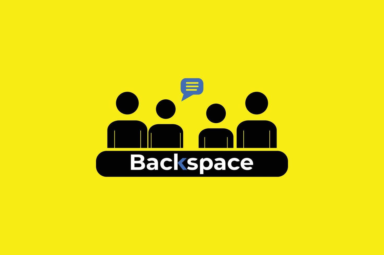 Team Backspace Icon Art Design vector