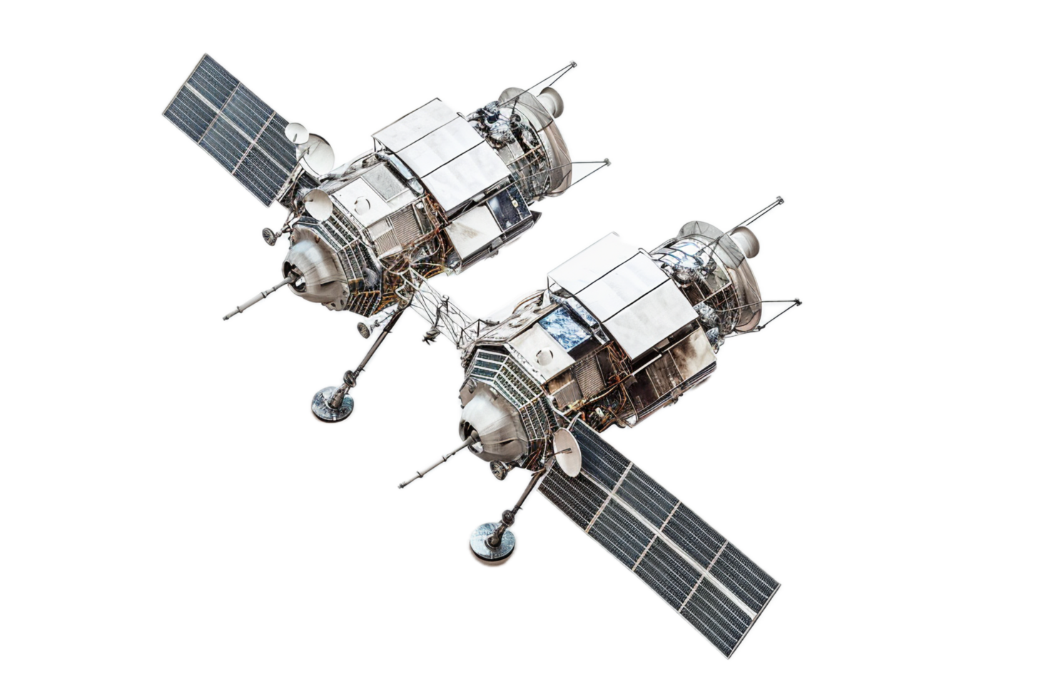 Orbital Satellite with Solar Panels. png