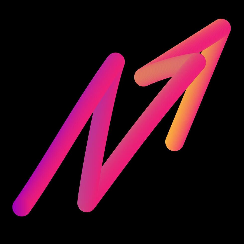 Abstract modern logo template with color arrow. Flying, rushing activity. Design elements for your business presentations, advertising brochure, cover book. vector