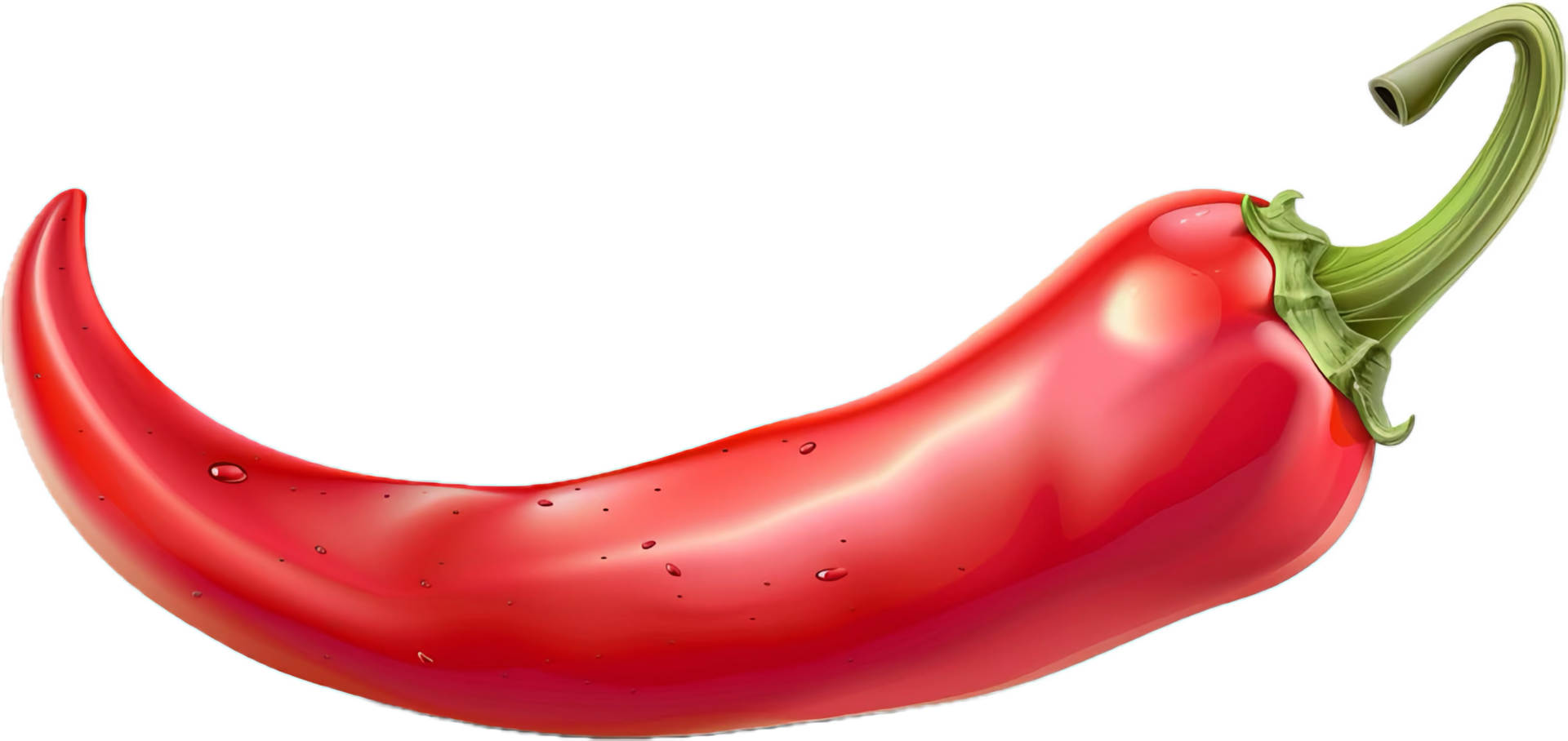 Close-up of Fresh Red Chili Pepper. png