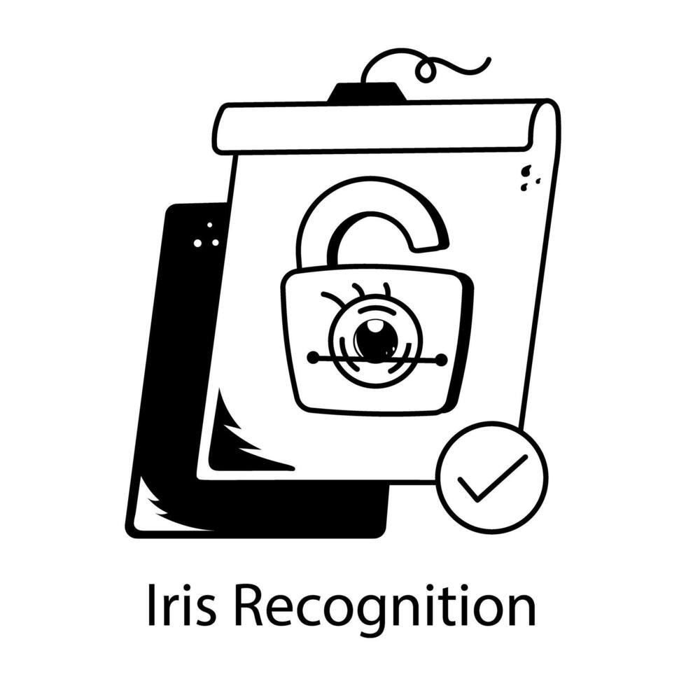 Trendy Iris Recognition vector