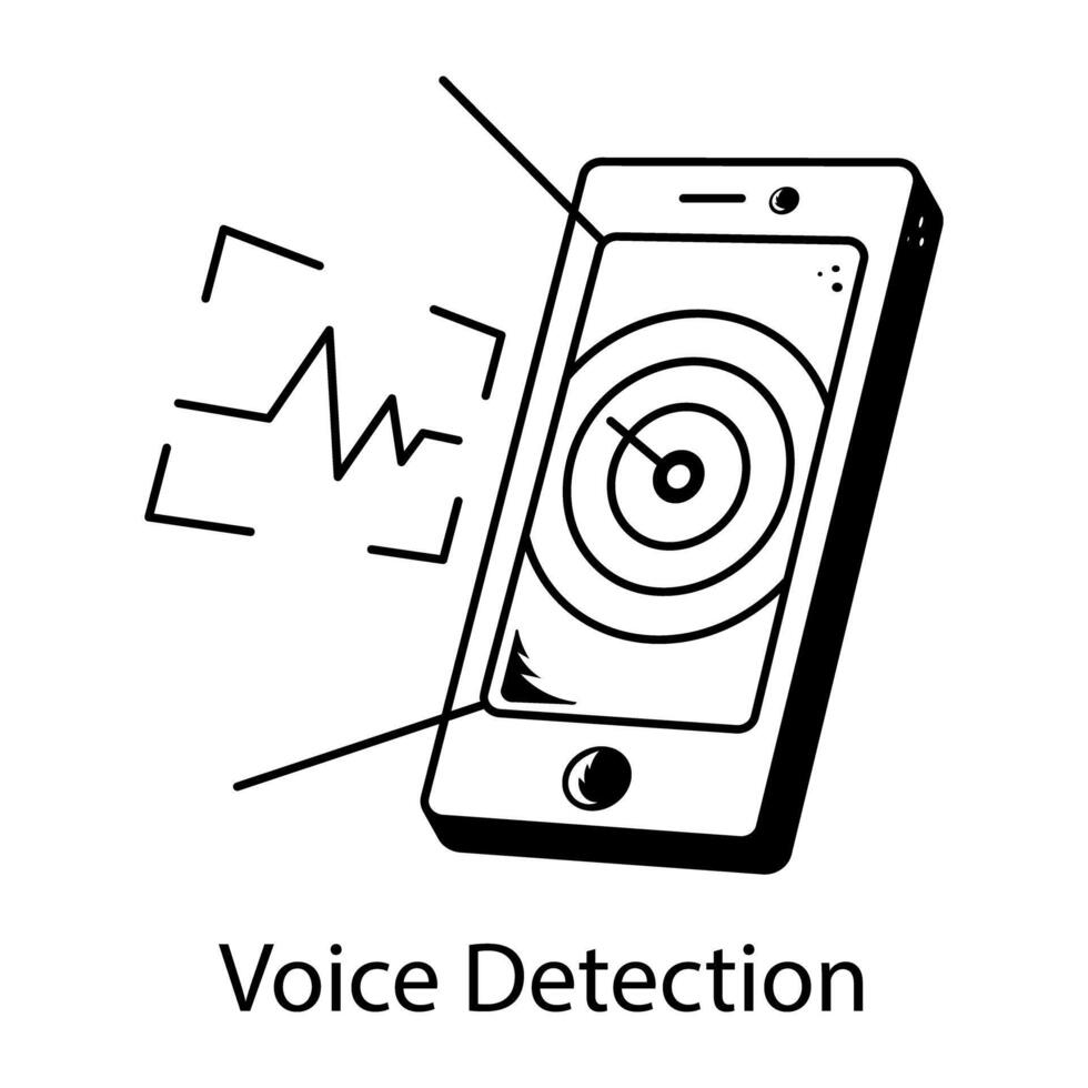 Trendy Voice Detection vector