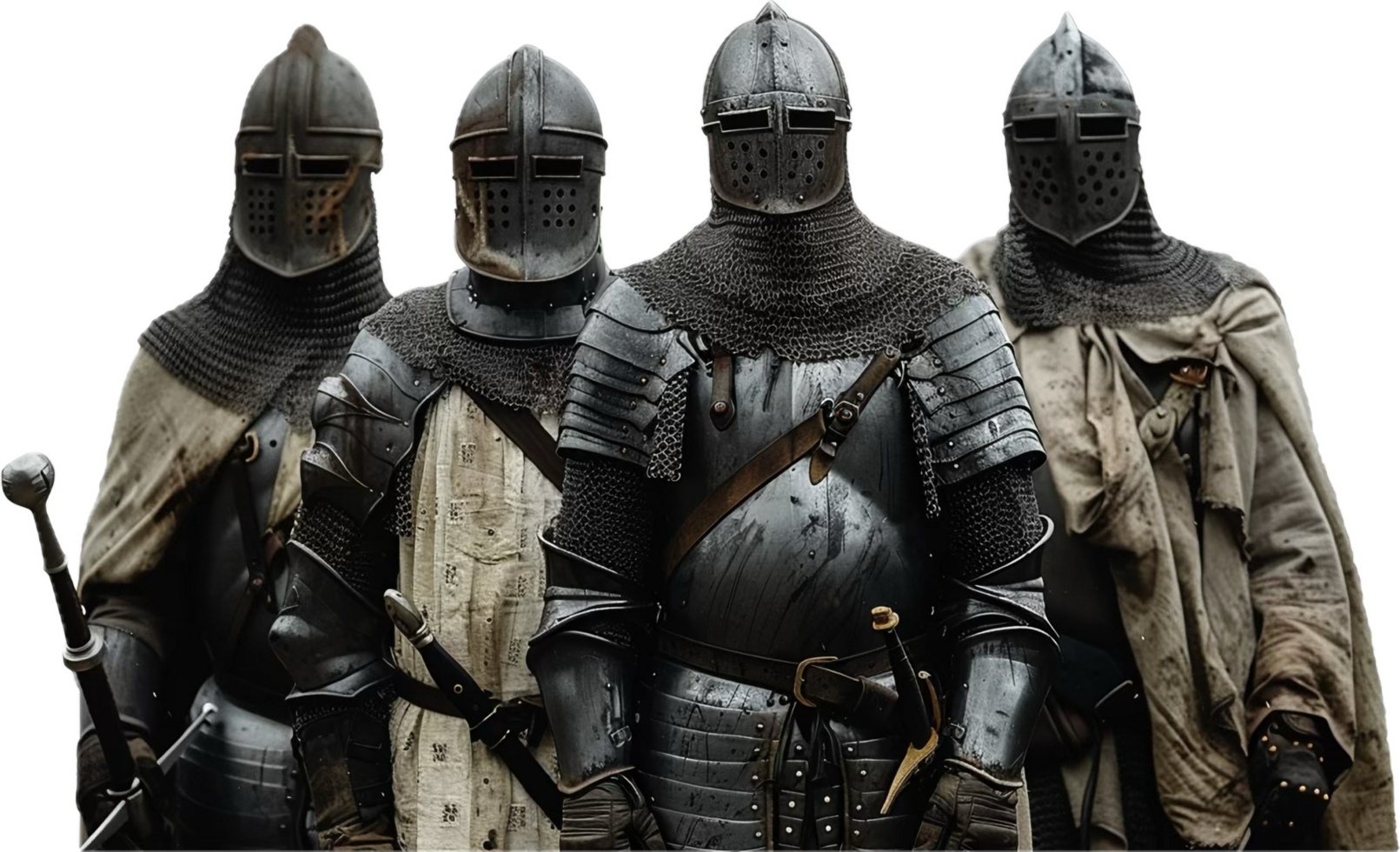 Medieval Knights in Full Armor. png