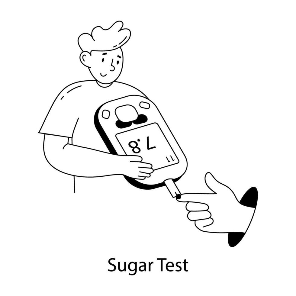 Trendy Sugar Test vector