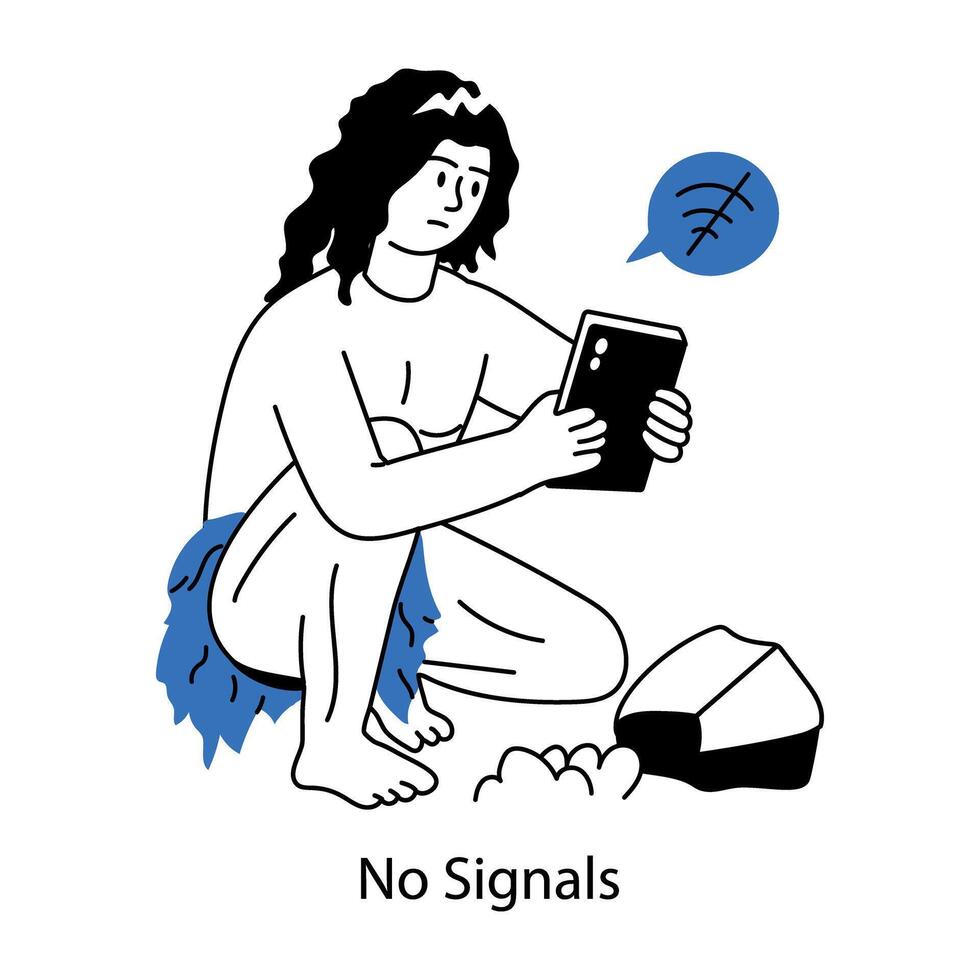Trendy No Signals vector