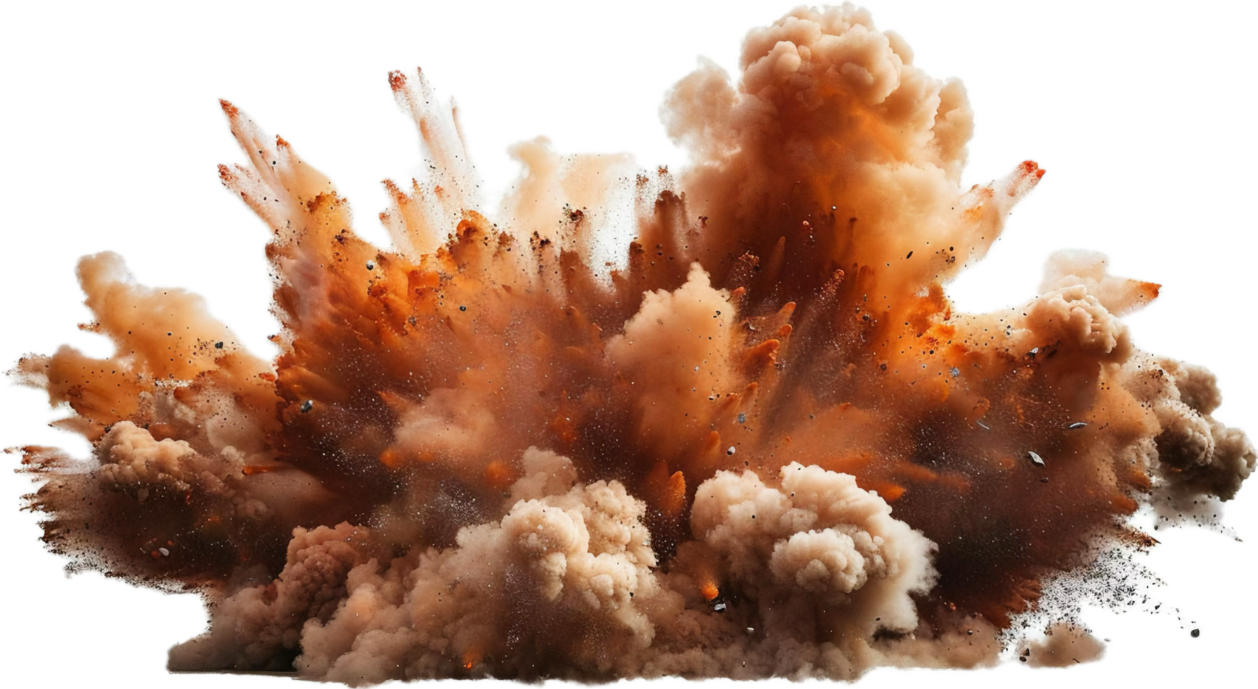 Massive Explosion with Smoke and Debris. png