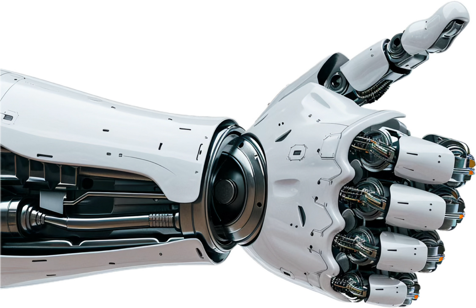 Futuristic Robotic Arm with Advanced Mechanisms. png