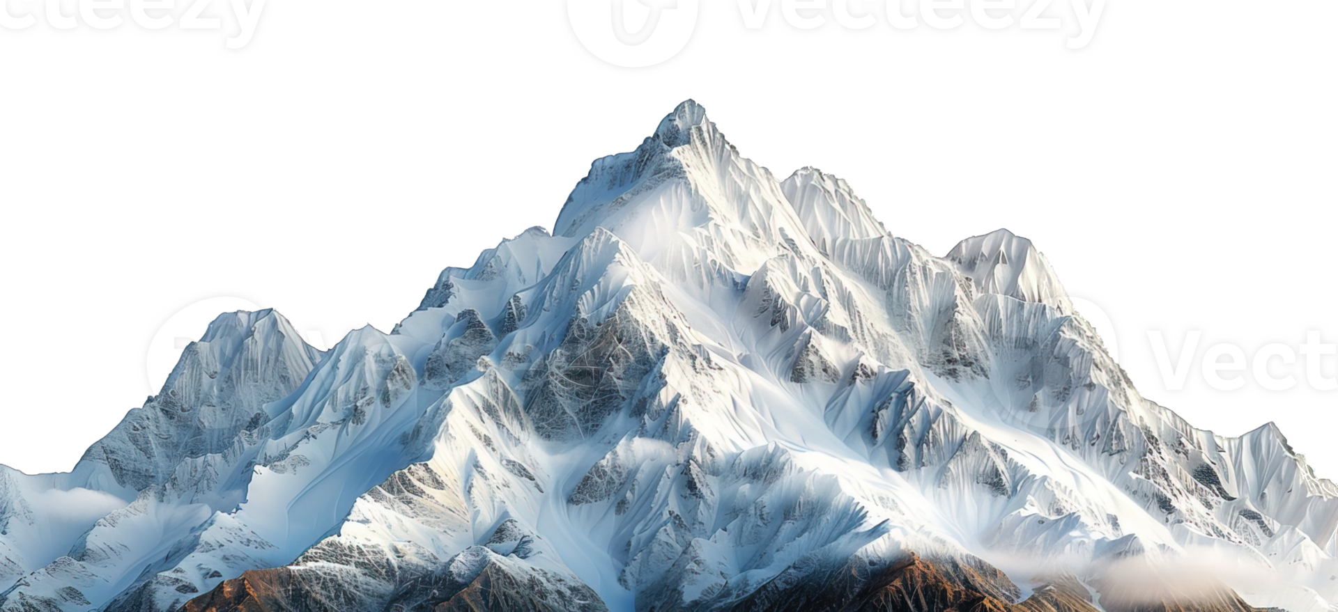 iceberg isolated on transparent background ,snowy mountain , png