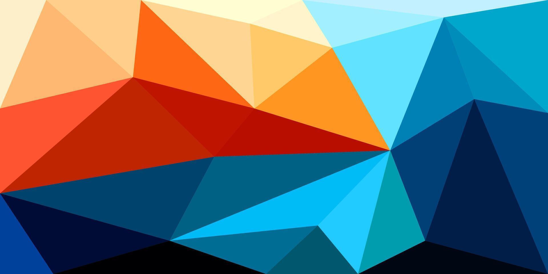 modern colorful triangle shape polygon background vector