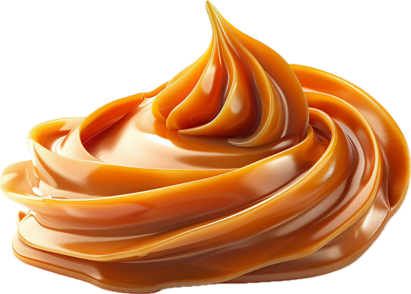 Smooth Swirl of Caramel Sauce. png