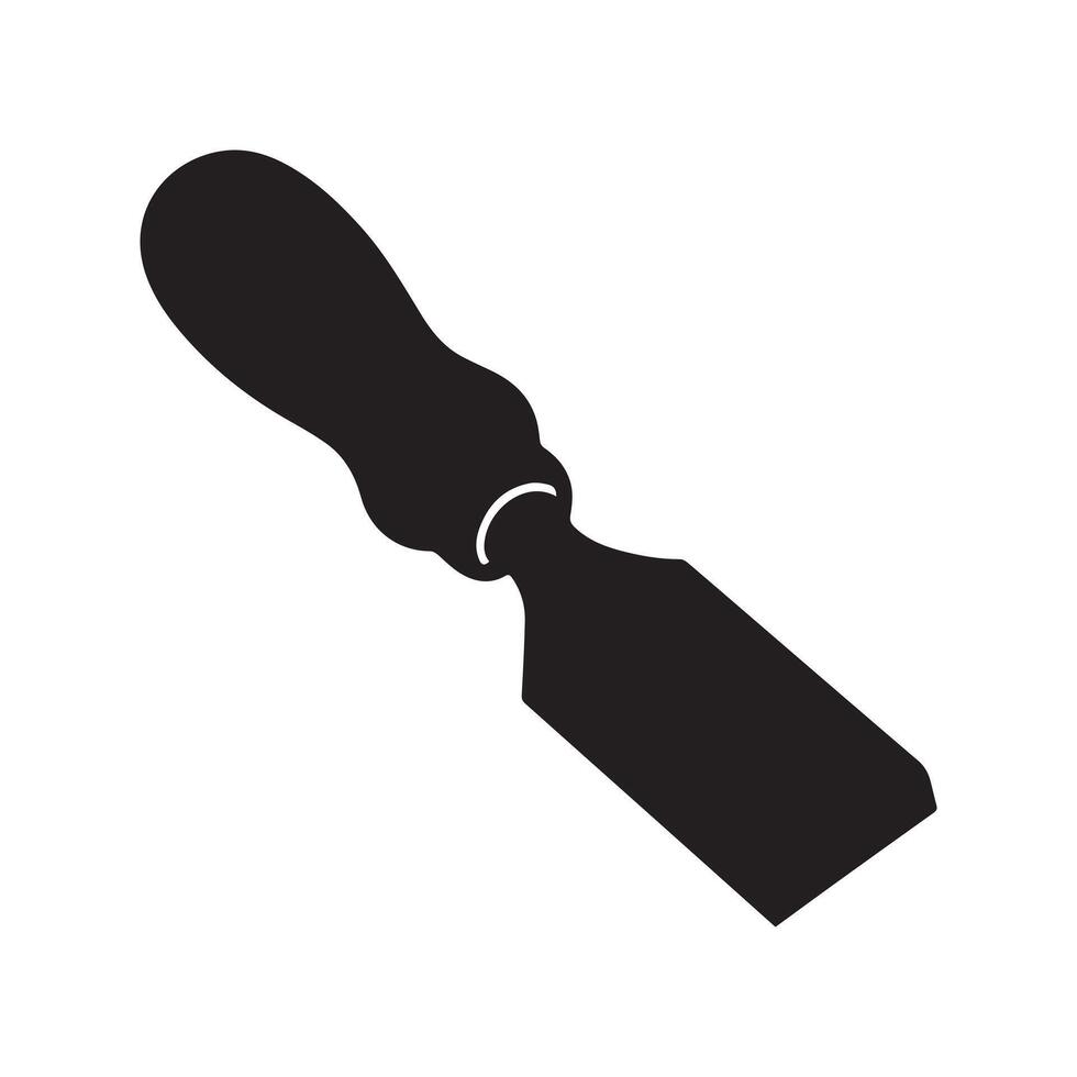 Cold Chisel illustration in black and white vector