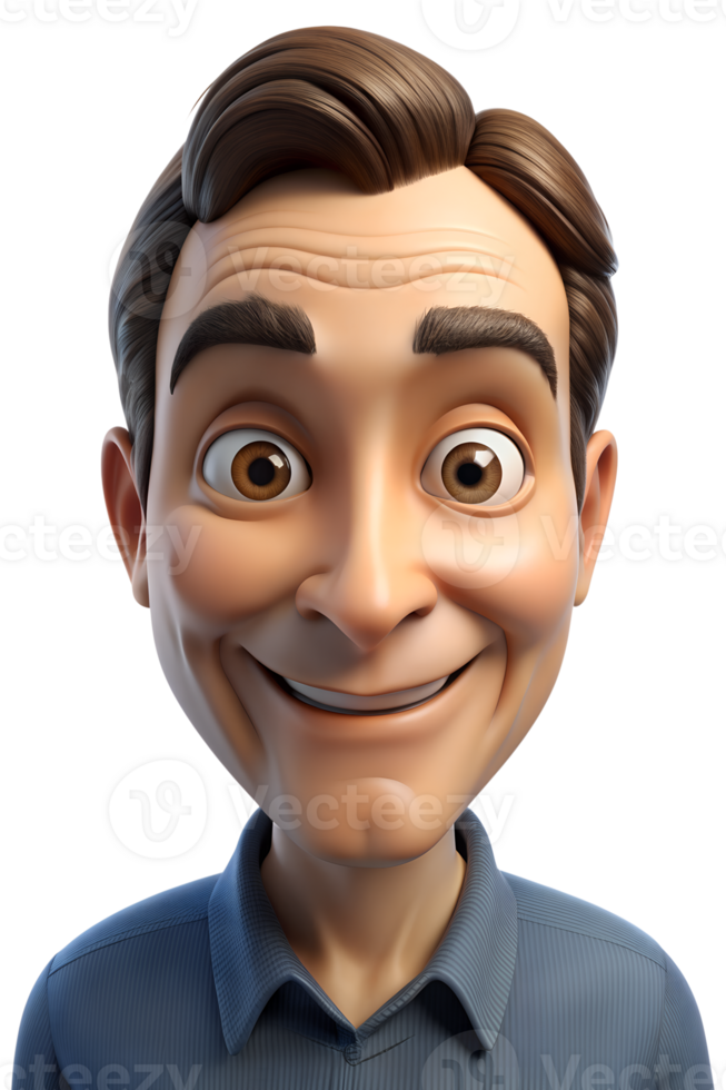 3d cartoon style of Depict a person with a raised eyebrow, half-smile, and an amused expression, capturing sarcasm. isolated on background png