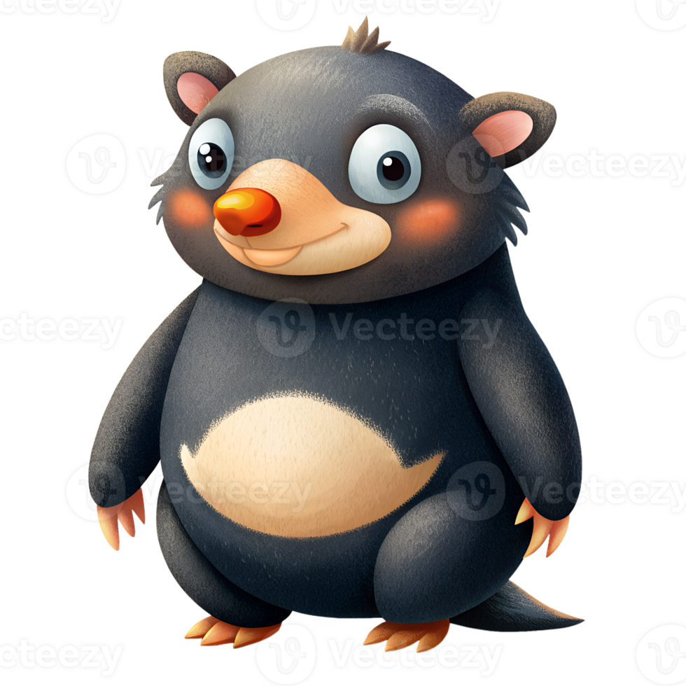 cute Mole isolated on background png