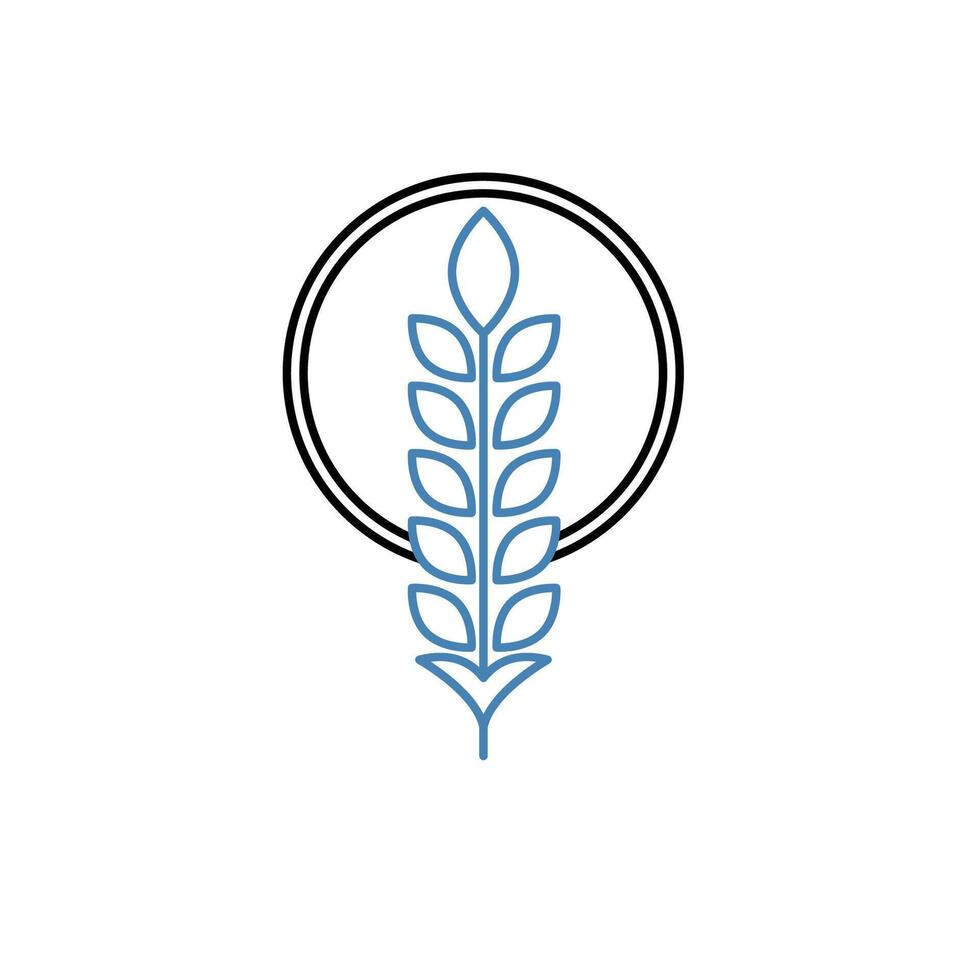 wheat concept line icon. Simple element illustration. wheat concept outline symbol design. vector