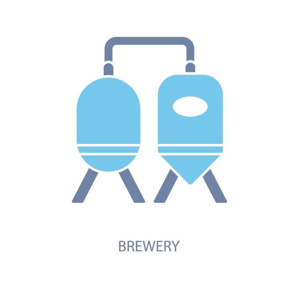 brewery concept line icon. Simple element illustration. brewery concept outline symbol design. vector