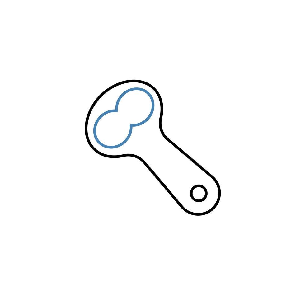 bottle opener concept line icon. Simple element illustration. bottle opener concept outline symbol design. vector