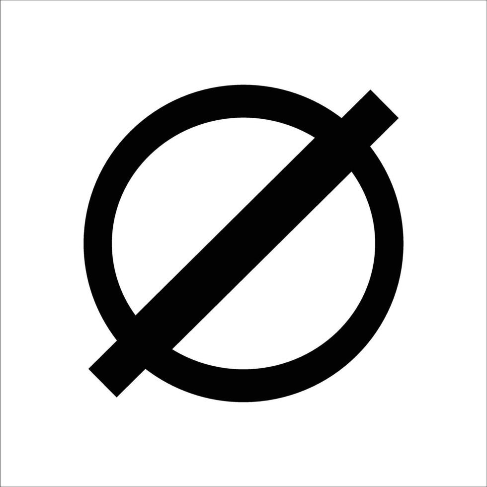 no sign icon logo vector