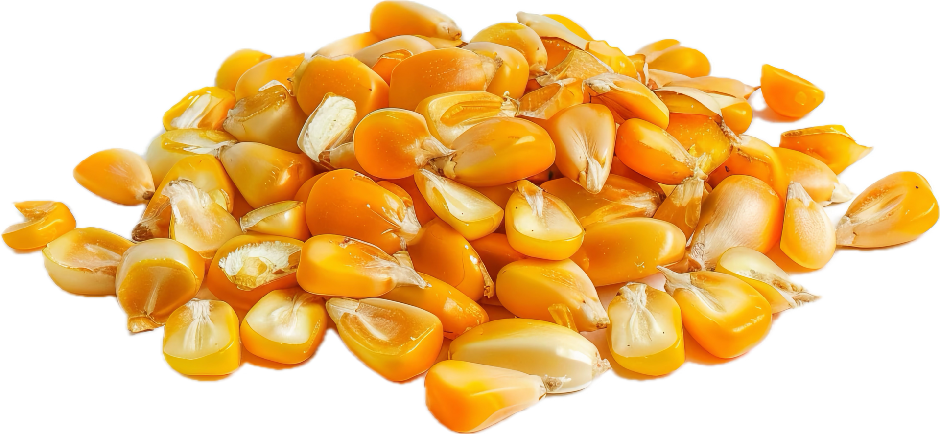 Pile of Dried Corn Kernels Close-Up. png