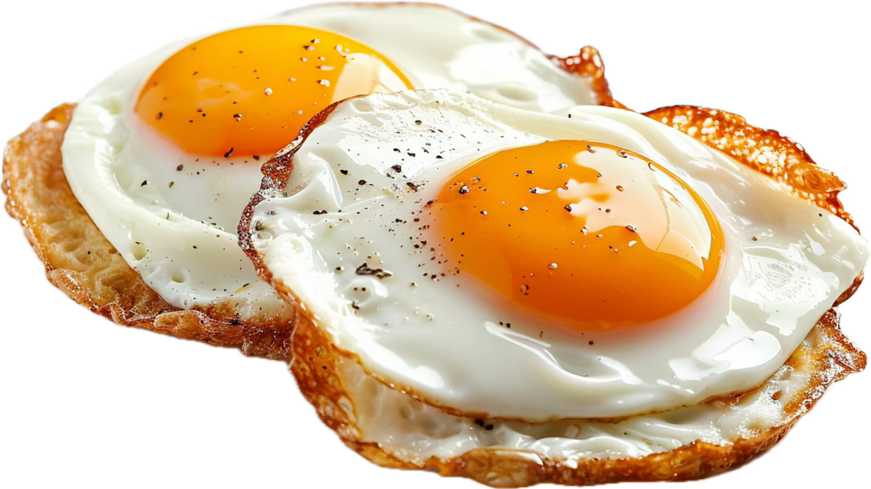 Perfectly Cooked Sunny Side Up Eggs. png