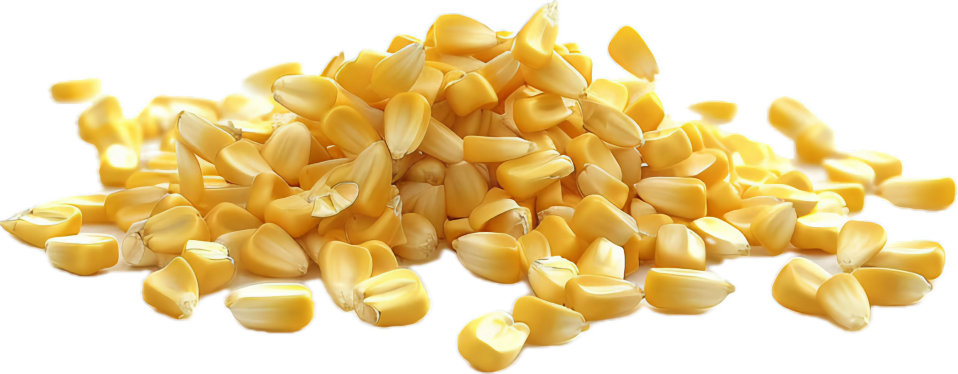 Pile of Dried Corn Kernels Close-Up. png
